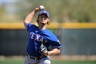 Surprise, AZ, USA; Texas Rangers pitcher Yu Darvish pitches during an intrasquad game on the practice fields at Surprise Stadium.  Mandatory Credit: Mark J. Rebilas-US PRESSWIRE
